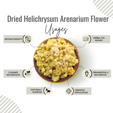 Awafi Mill Helichrysum Flower Helichrysum Italicum - 50 gm